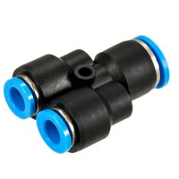 trójnik wtykowy typu Y, trójnik typu Y, trójnik pu, trójnik Y, złączka typu Y, szybkozłączki na wężyk, przyłącza do przewodów, szybkozłącze wtykowe trójnik typu Y,