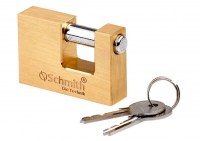 Kłódka mosiężna prostokątna 90 mm SCHMITH 