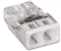 WAGO Szybkozłączka na drut 2x 0,5-2,5mm2 transparentna 2273-202 /100szt./ 